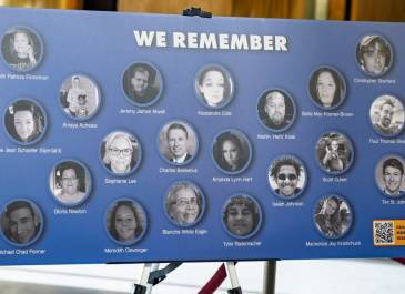 Memorial Crash Wall Board at the World Day of Remembrance 
