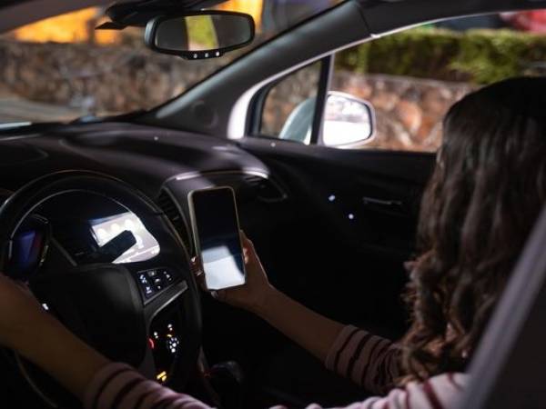 Driver using their phone