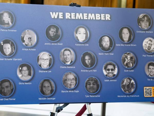 Memorial Crash Wall Board at the World Day of Remembrance 