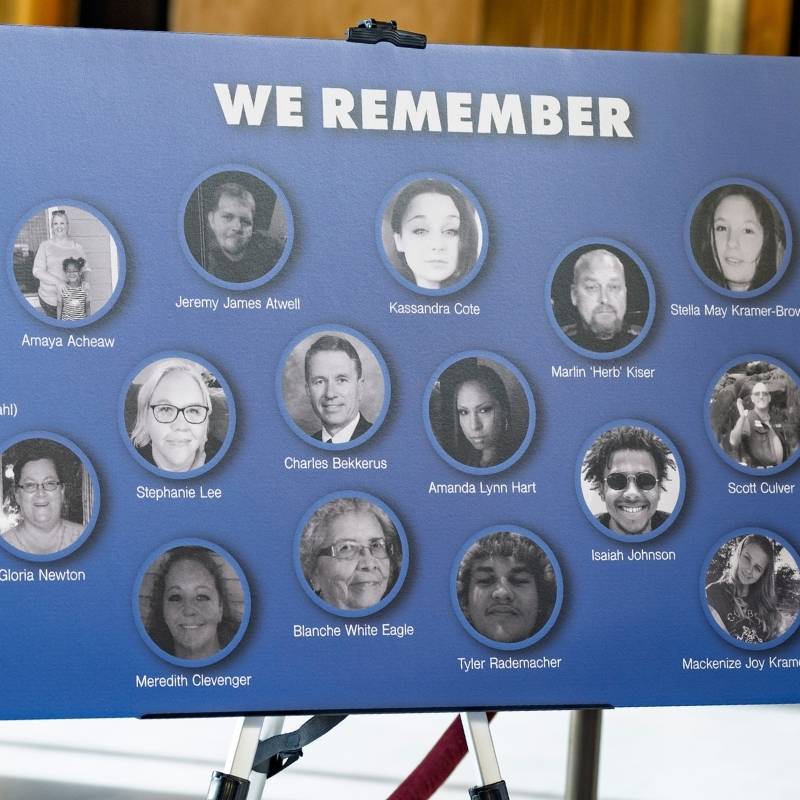 Memorial Crash Wall Board at the World Day of Remembrance 